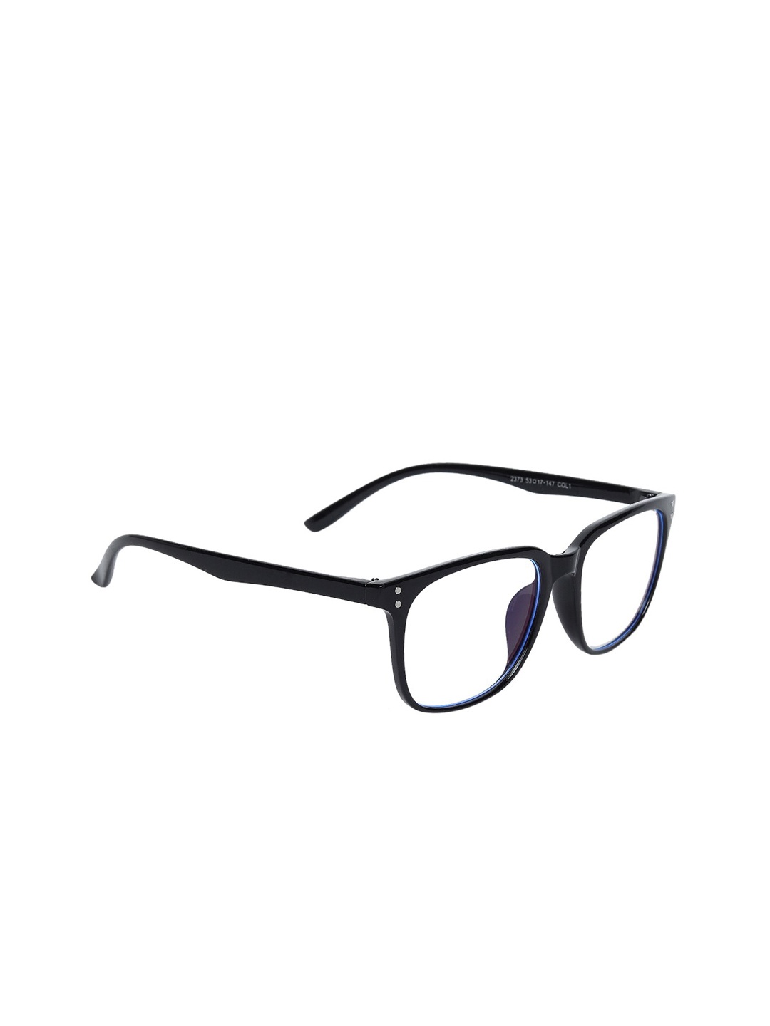 

Peter Jones Eyewear Unisex Black & Blue Full Rim Square Frames