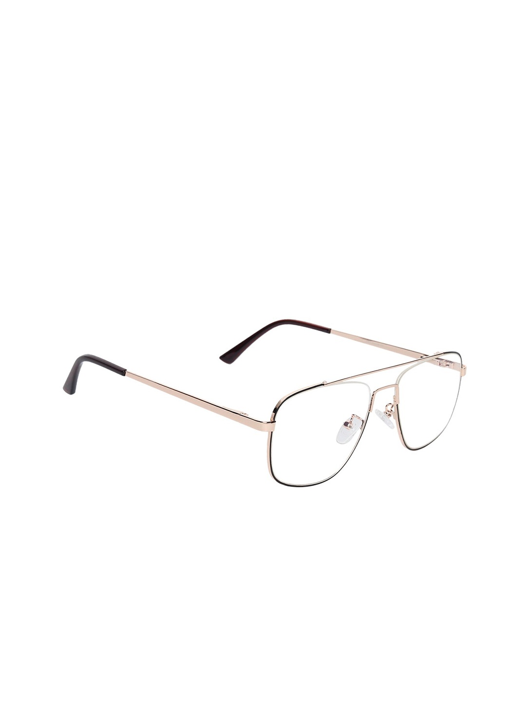 

Peter Jones Unisex Black & Gold Solid Square Sunglasses A_2063BG