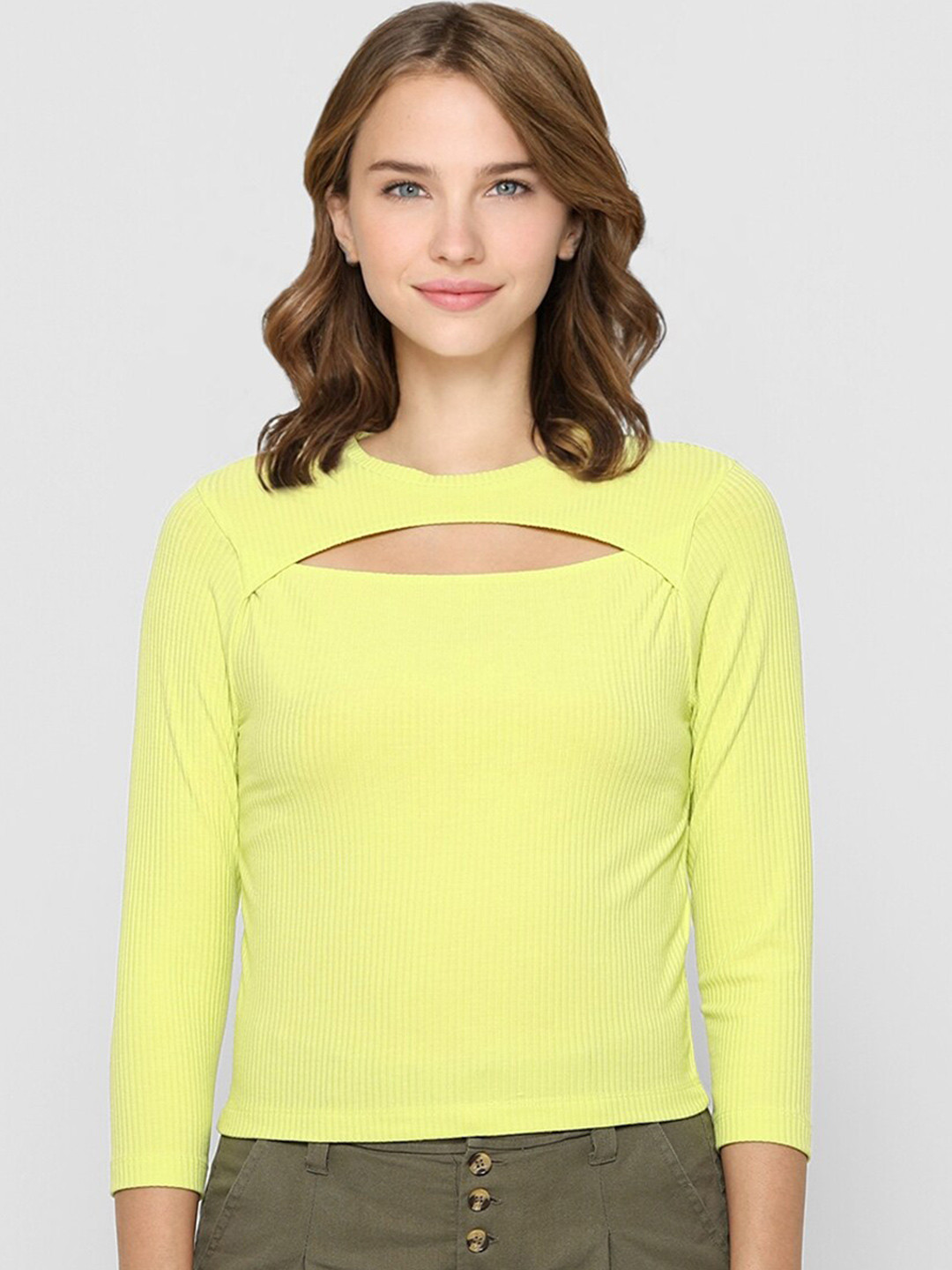 

ONLY Women Yellow Regular Top