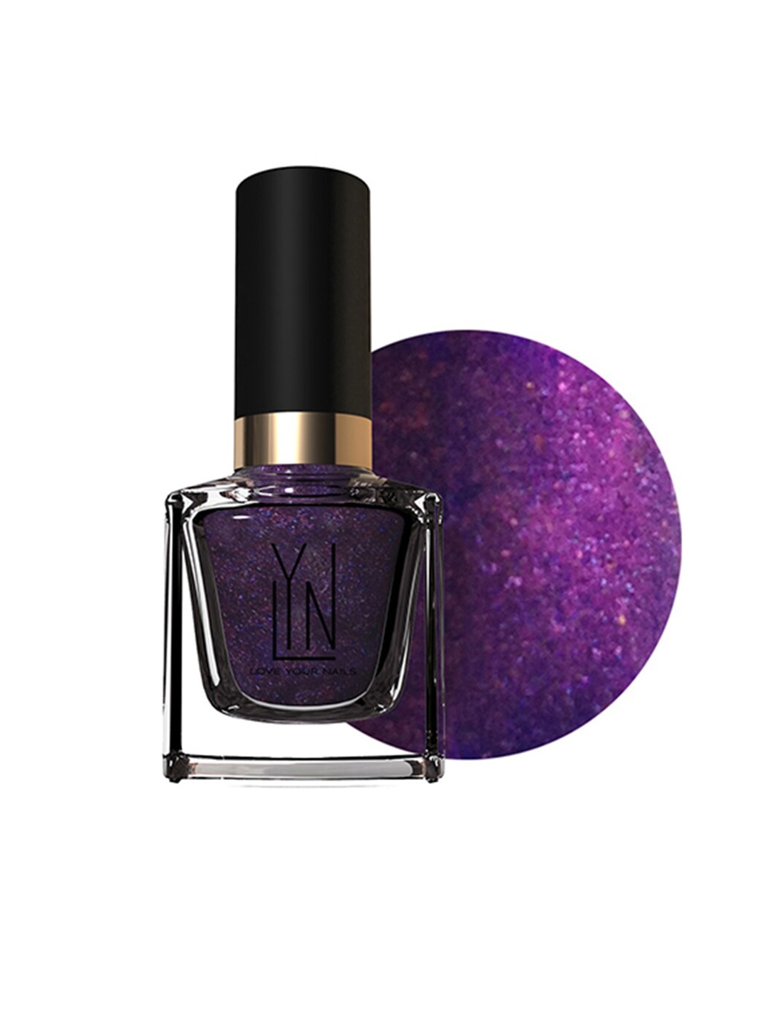 

LYN LIVE YOUR NOW Long Lasting Glossy Nail Polish - Midnight In Paris Purple