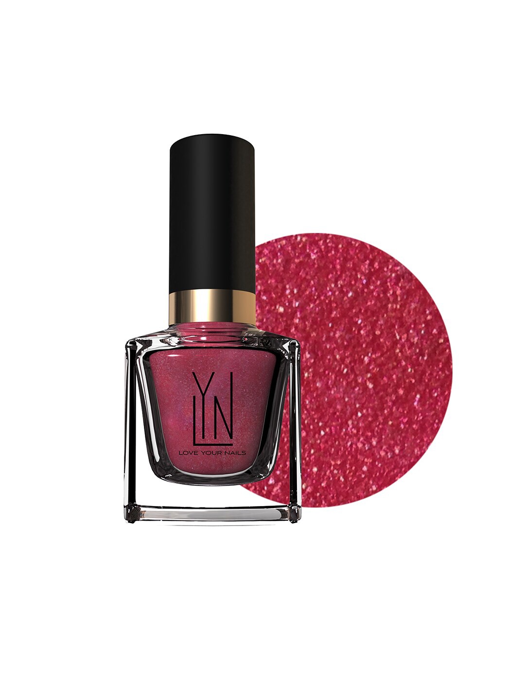 

LYN LIVE YOUR NOW Pinxie Dust Long Lasting Nail Polish, Pink