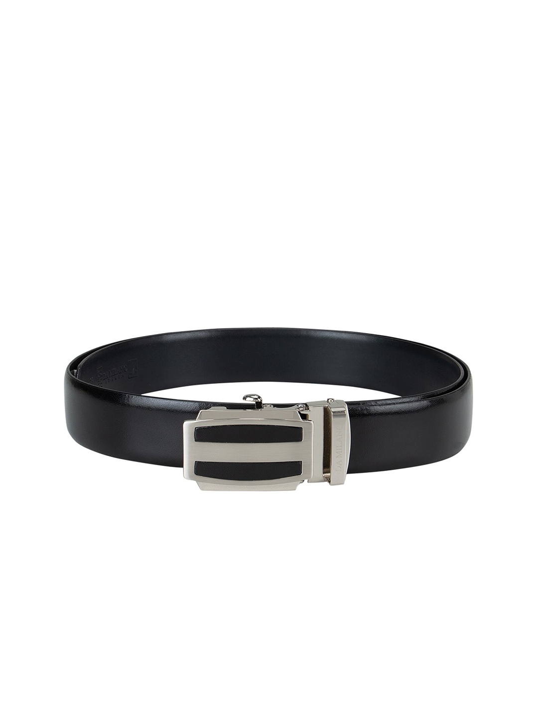 

Da Milano Men Black Solid Casual Belt