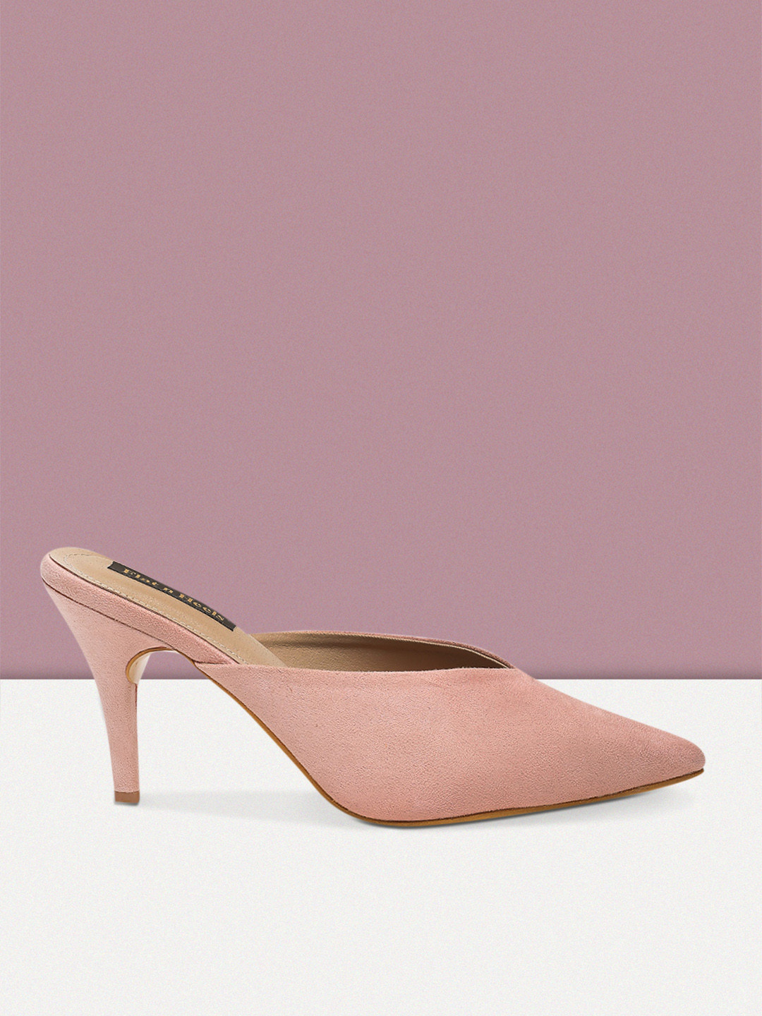 

Flat n Heels Women Pink Suede Mules