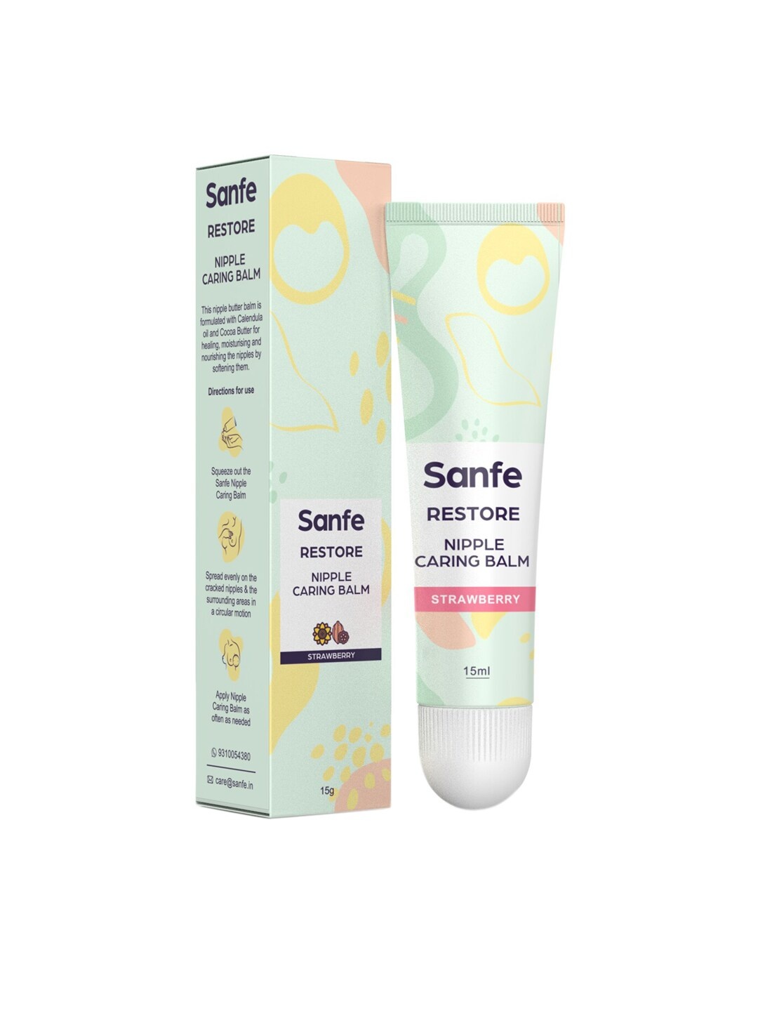 

Sanfe Breast Nipple Caring Balm for New Mothers - 15gm, Coral