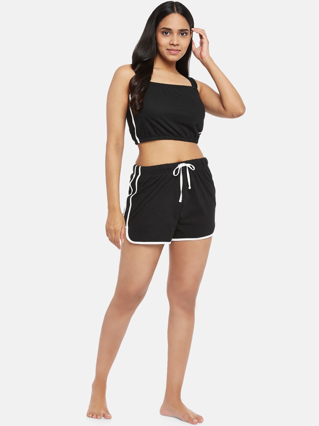 

People Women Black Night suit