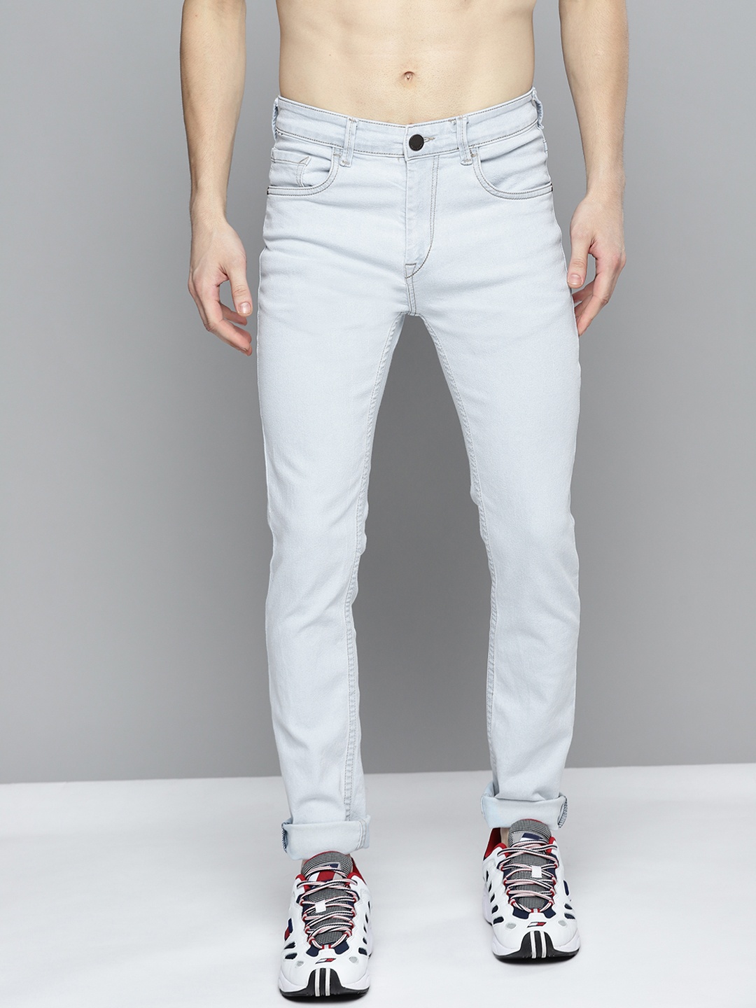 

HERE&NOW Men Blue Skinny Fit Stretchable Jeans