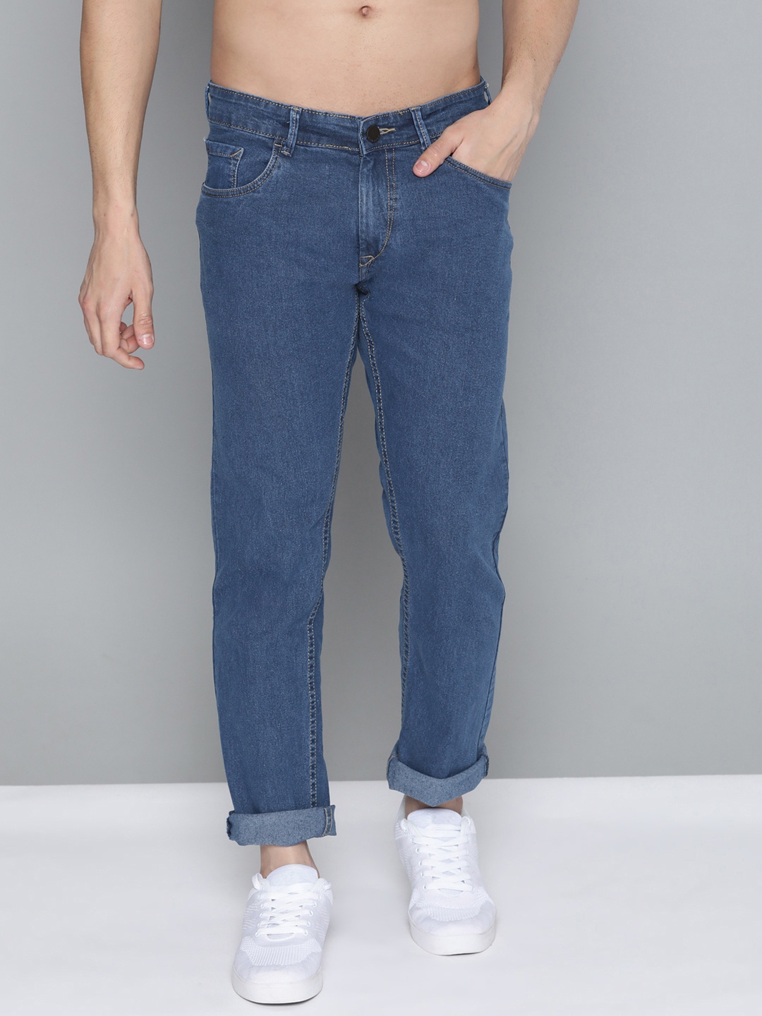 

HERE&NOW Men Blue Slim Fit Stretchable Jeans