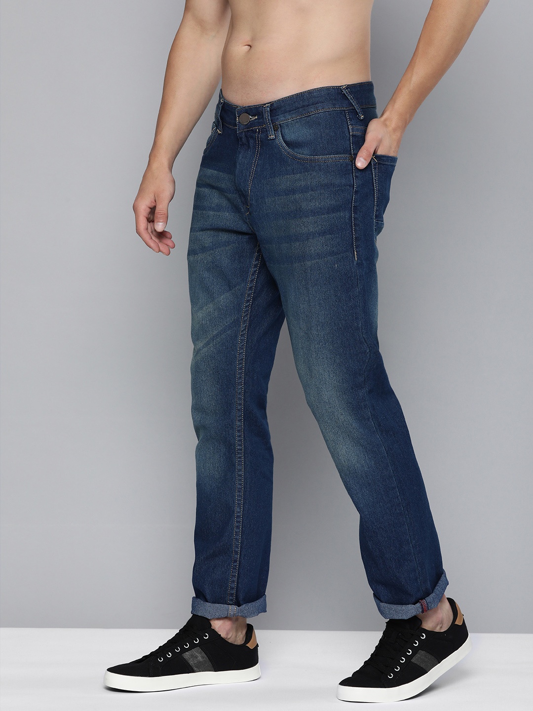 

HERE&NOW Men Blue Slim Fit Light Fade Stretchable Jeans