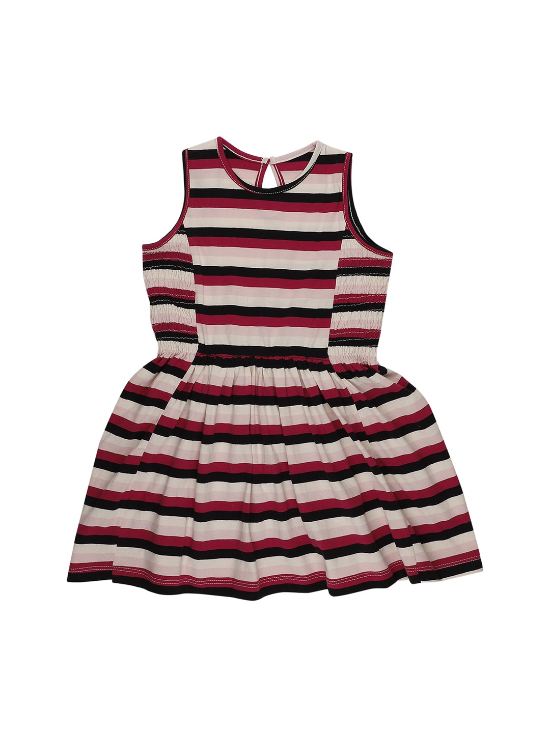 

First Kick Pink Striped Dress