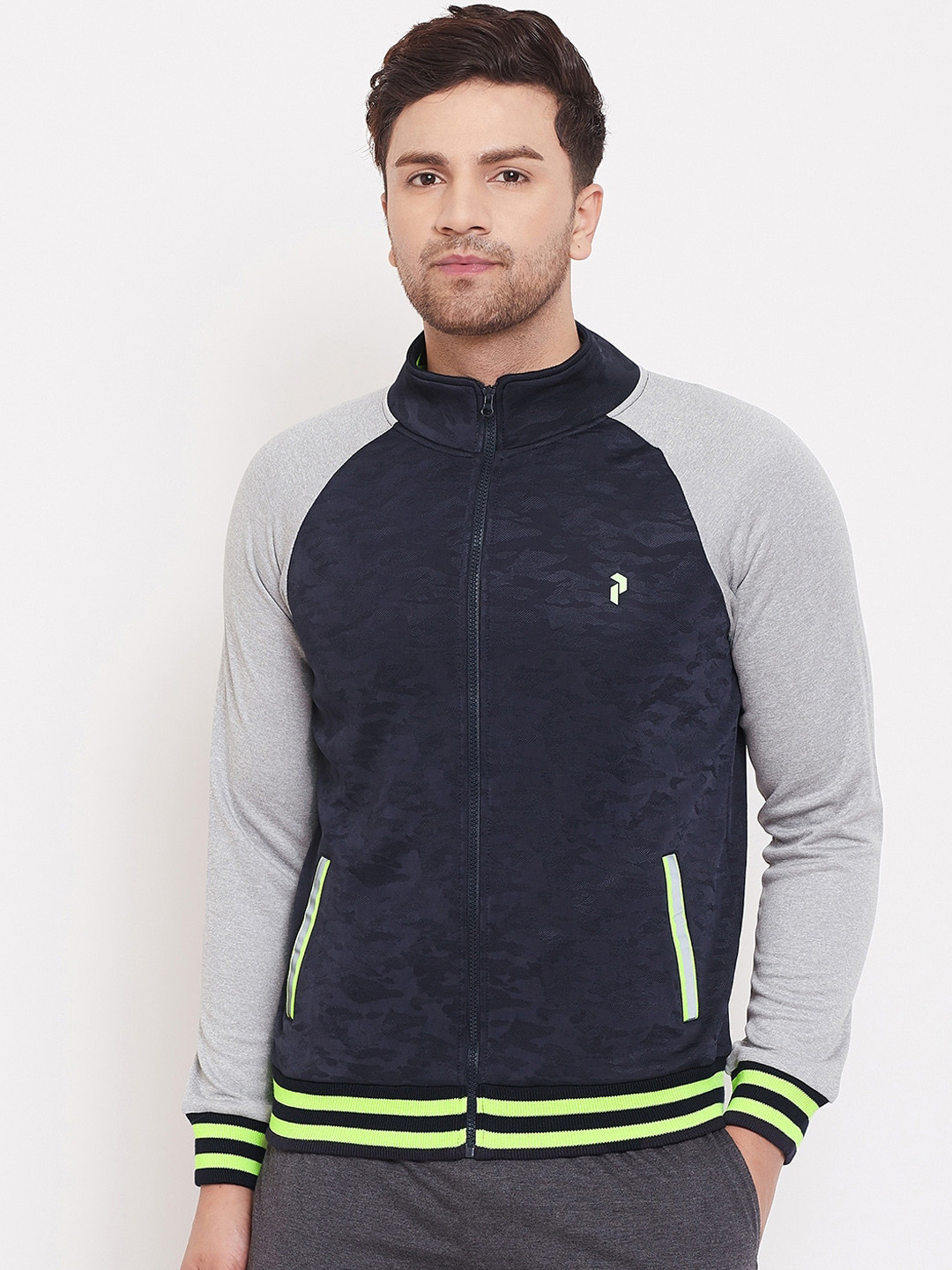 

PERFKT-U Men Navy Blue Sweatshirt