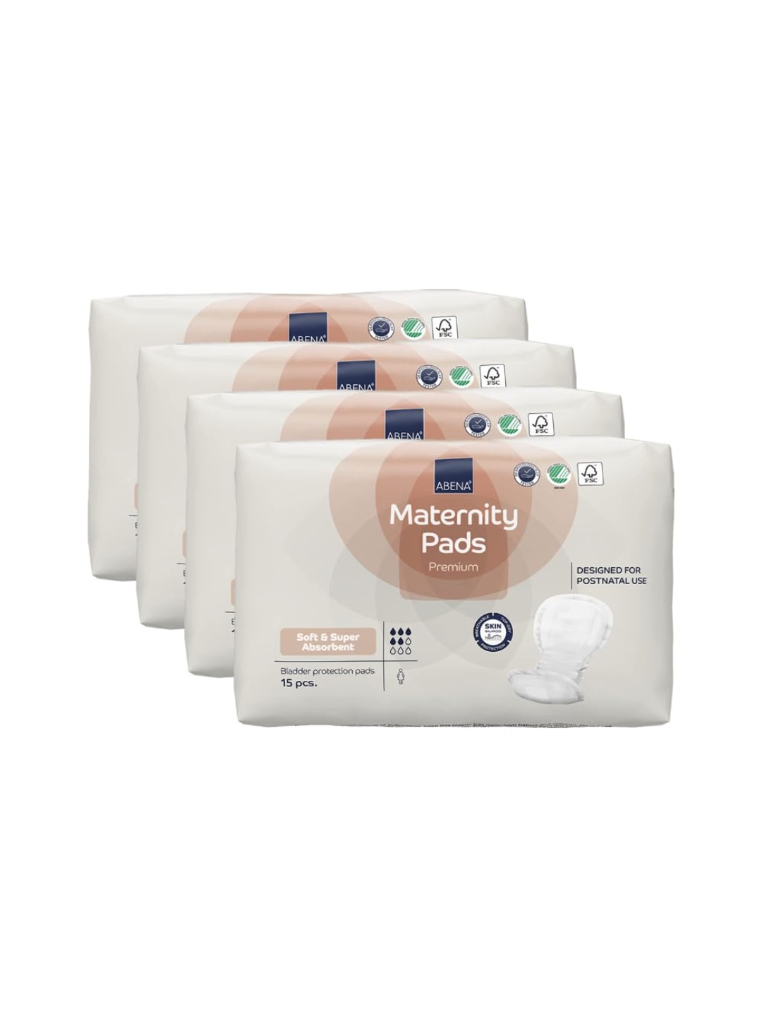 

Abena Set of 4 Maternity Pads - 60 pcs, White