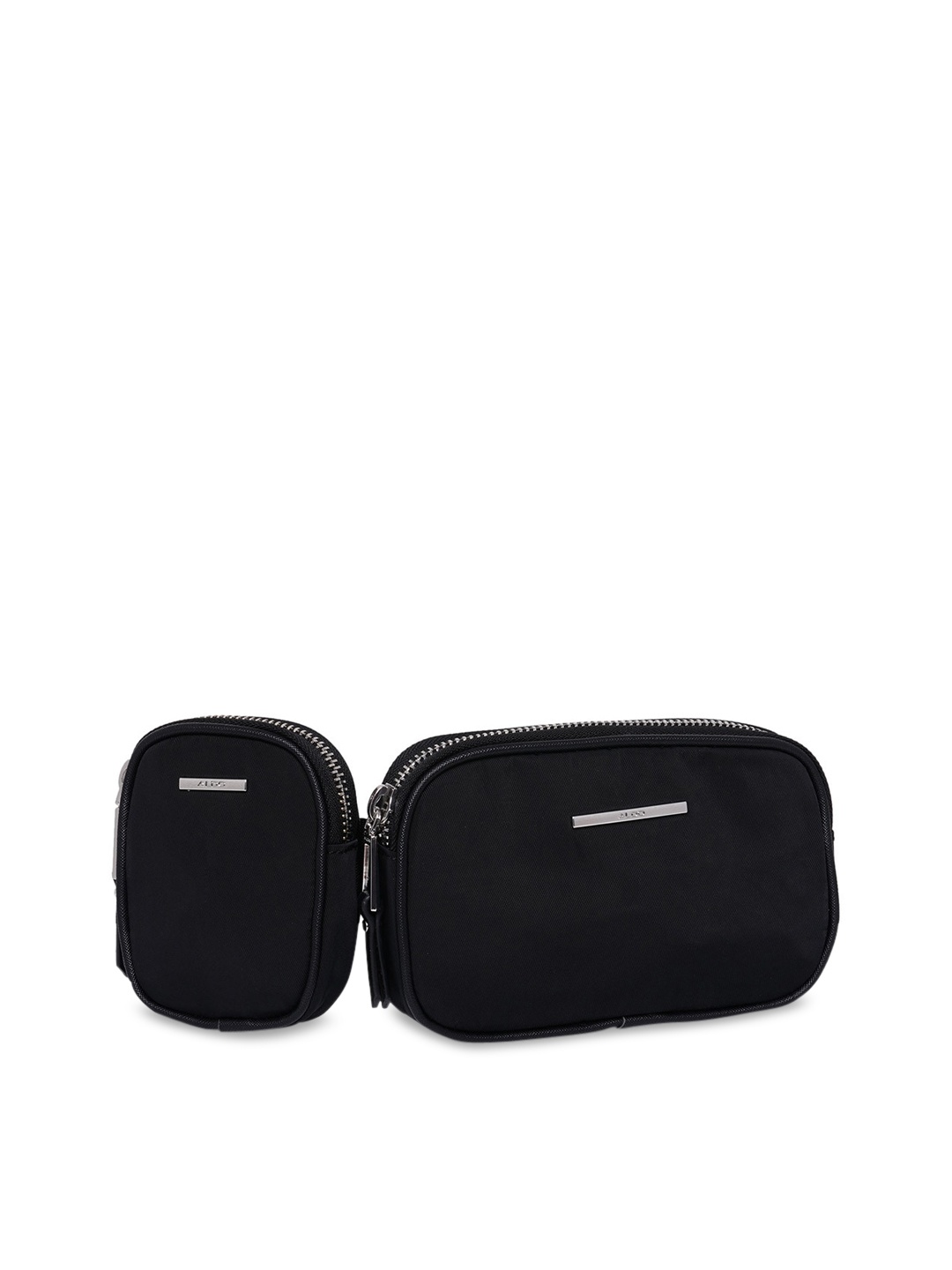 

ALDO Women Black Solid Waist Bag