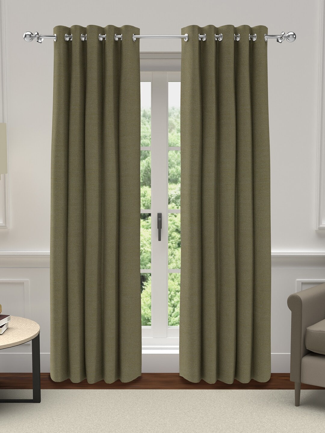 

GM Green Set of 2 Room Darkening Door Curtain