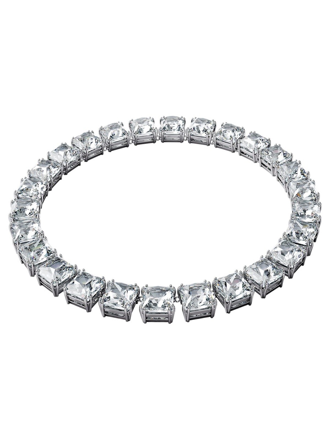 

SWAROVSKI White & Silver-Toned Rhodium-Plated Necklace