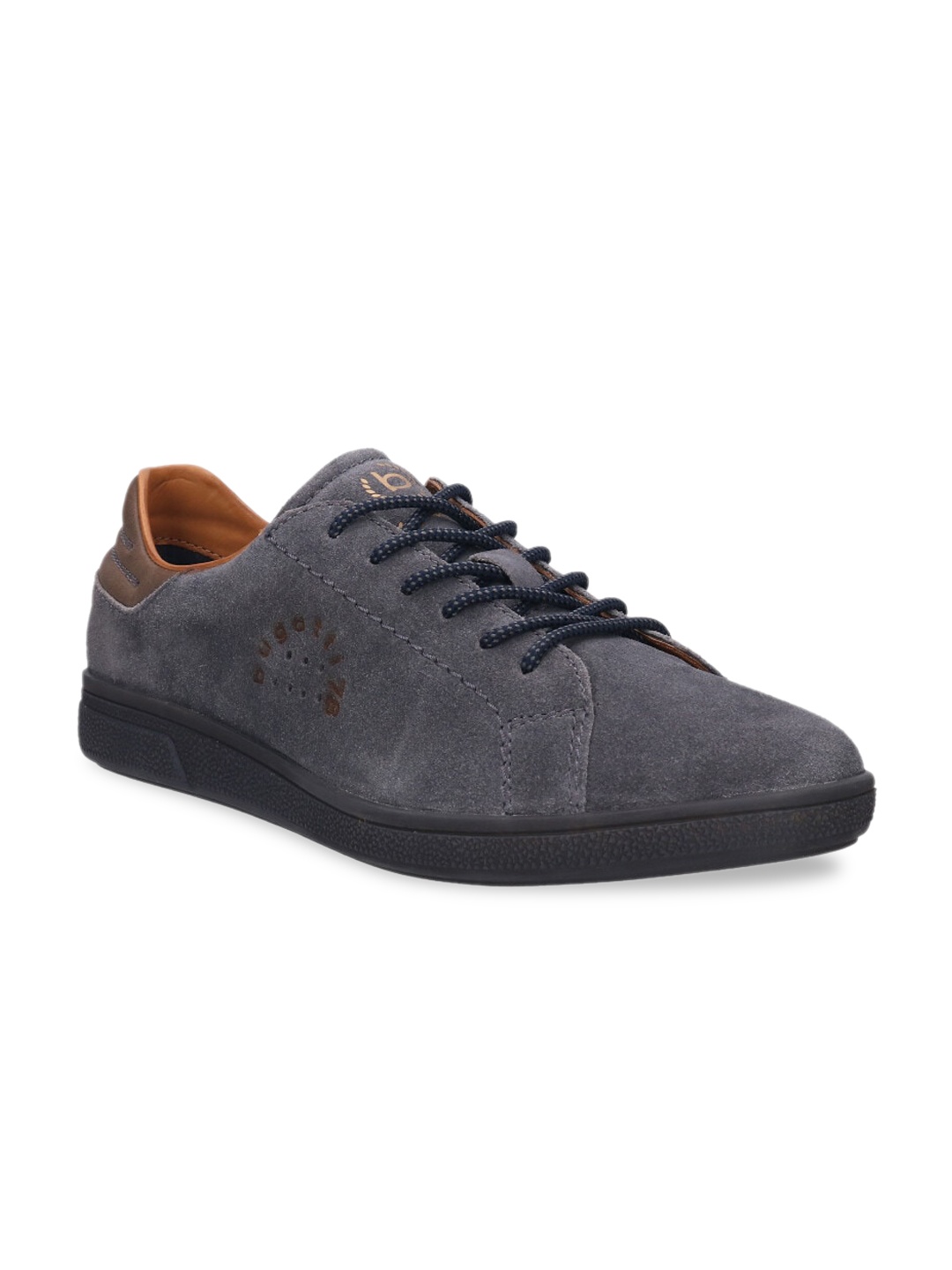 

Bugatti Men Grey Suede Sneakers