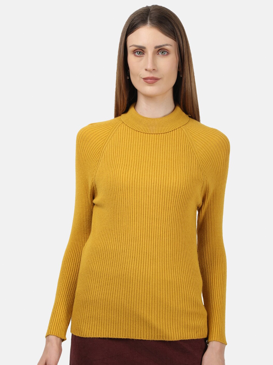 

Monte Carlo Women Gold-Toned Turtle Neck Top