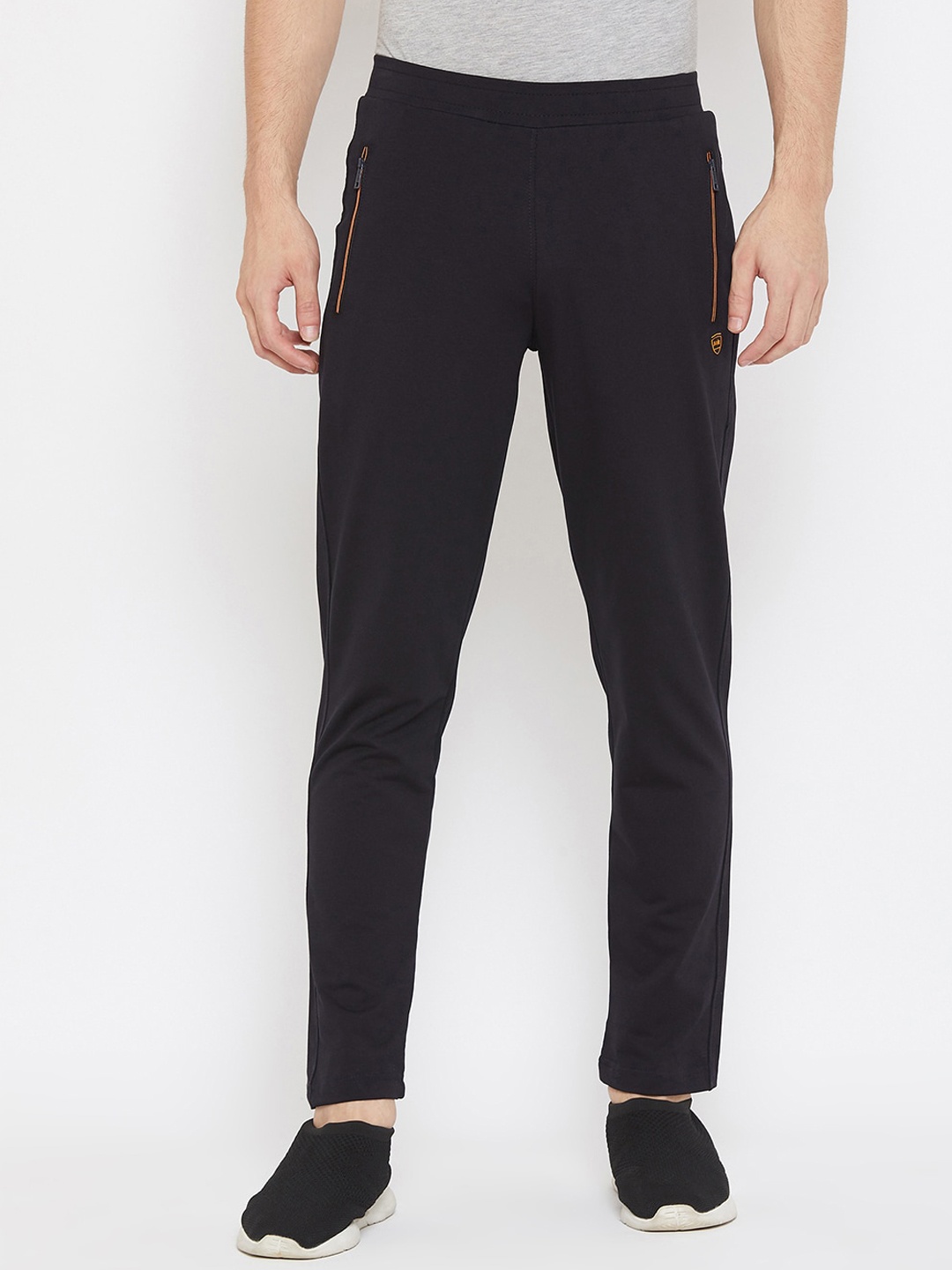 

Okane Men Navy Blue Solid Track Pants