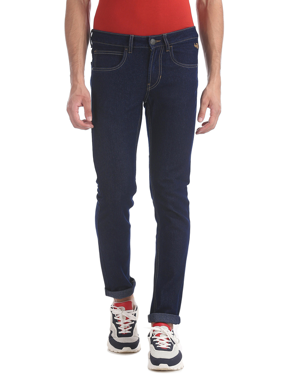 

Flying Machine Men Blue Jackson Skinny Fit Low-Rise Stretchable Jeans