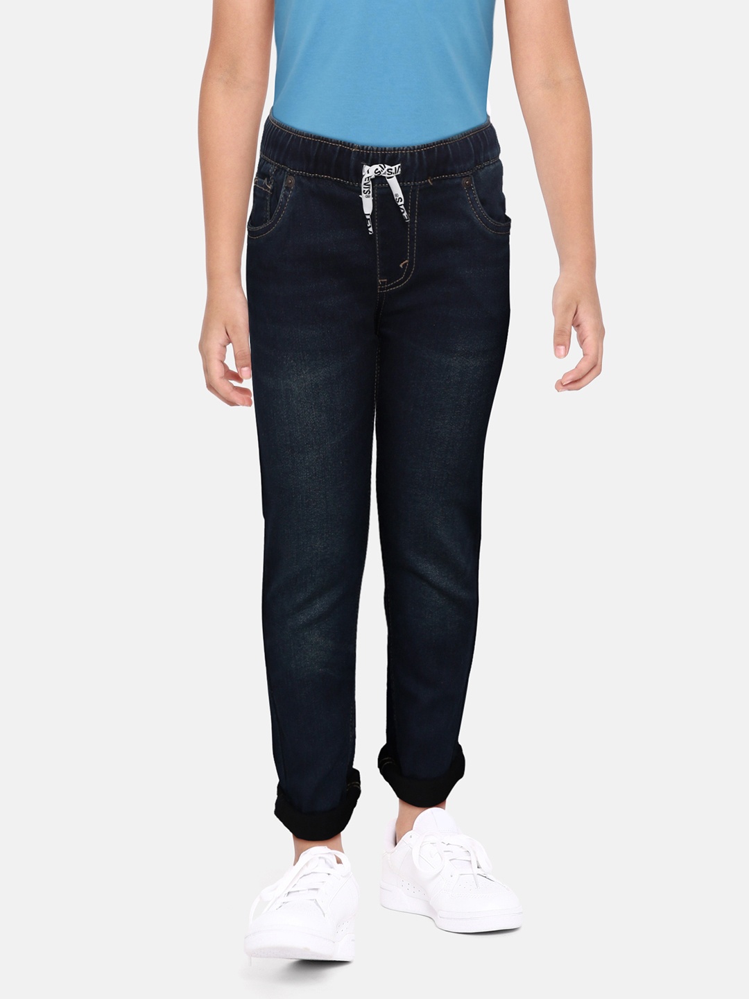 

Levis Boys Navy Blue Skinny Fit Stretchable Jeans