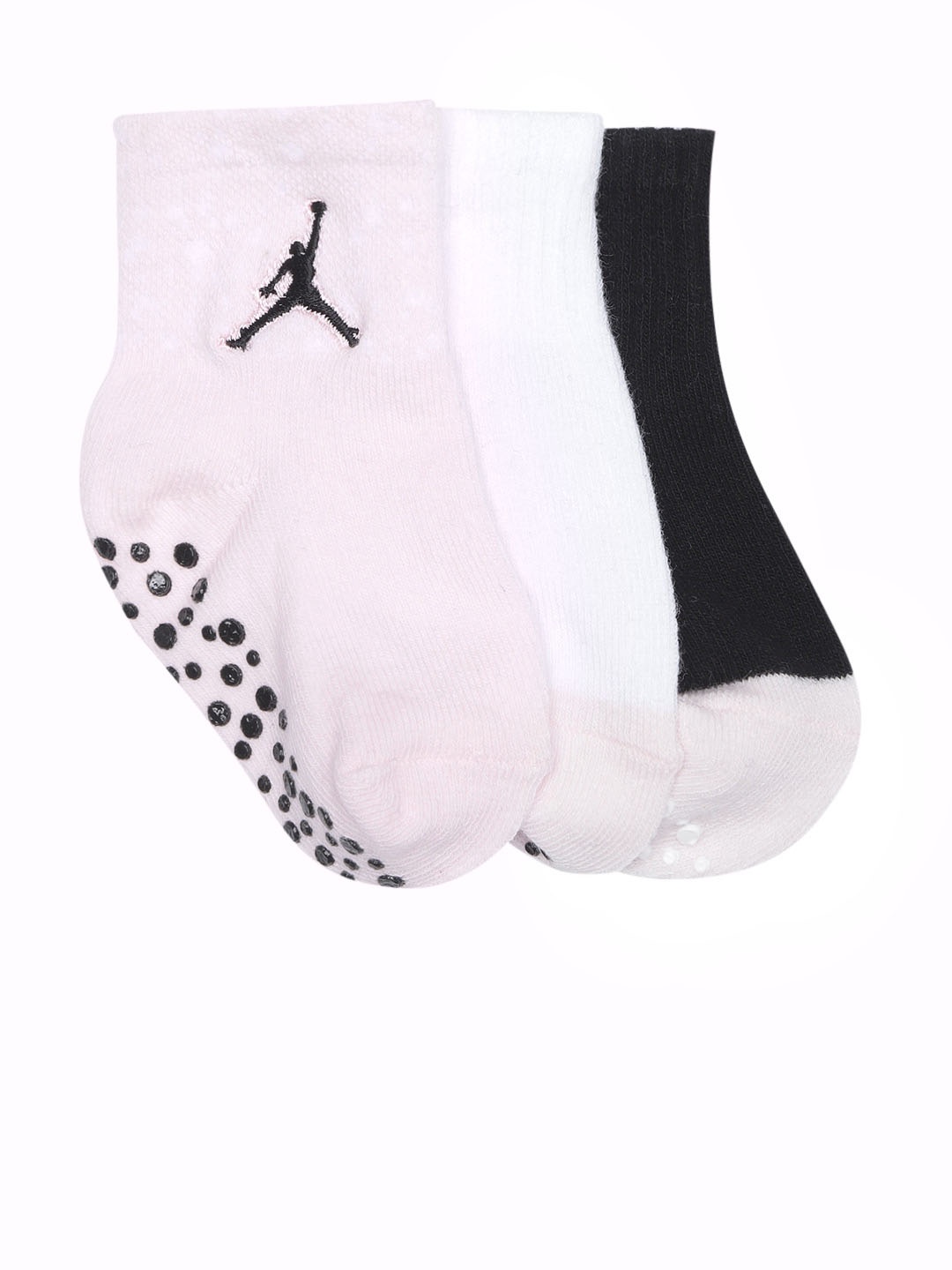 

Jordan Unisex Kids Assorted Pack of 3 Quarter Socks, Multi