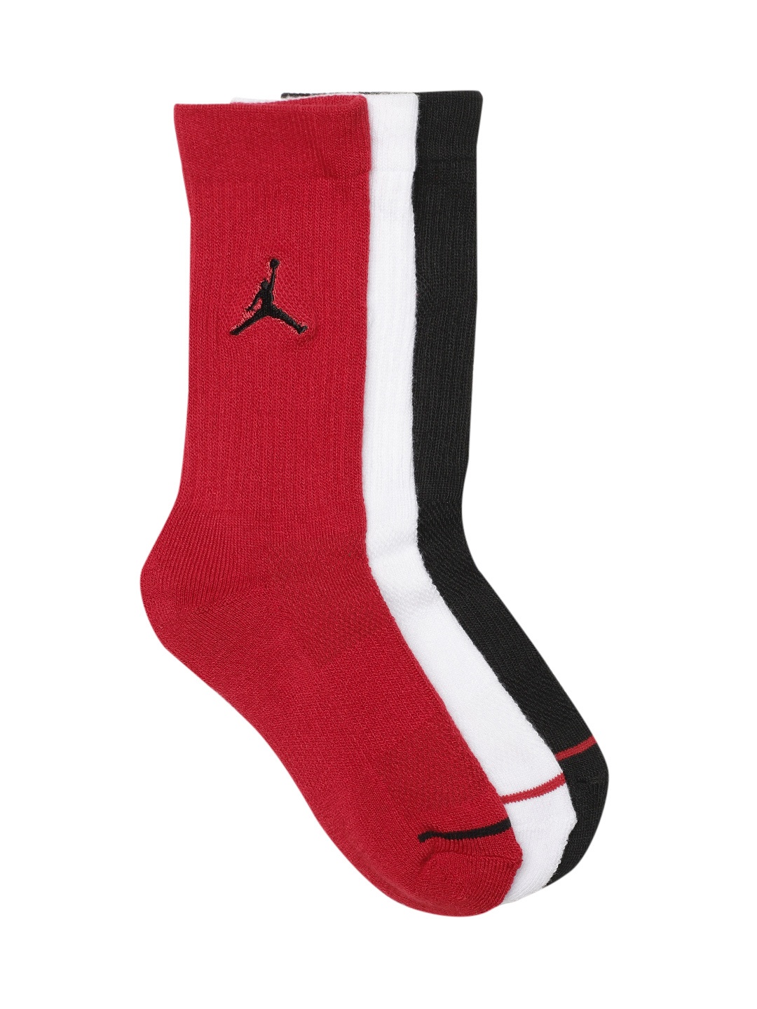

Jordan Boys Set of 3 Jumpman Crew Socks, Red