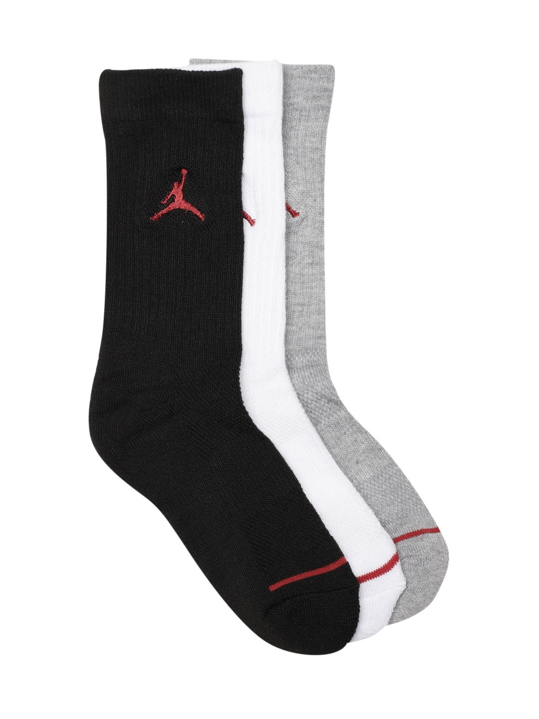 

Jordan Boys Set of 3 Jumpman Crew Socks, Grey