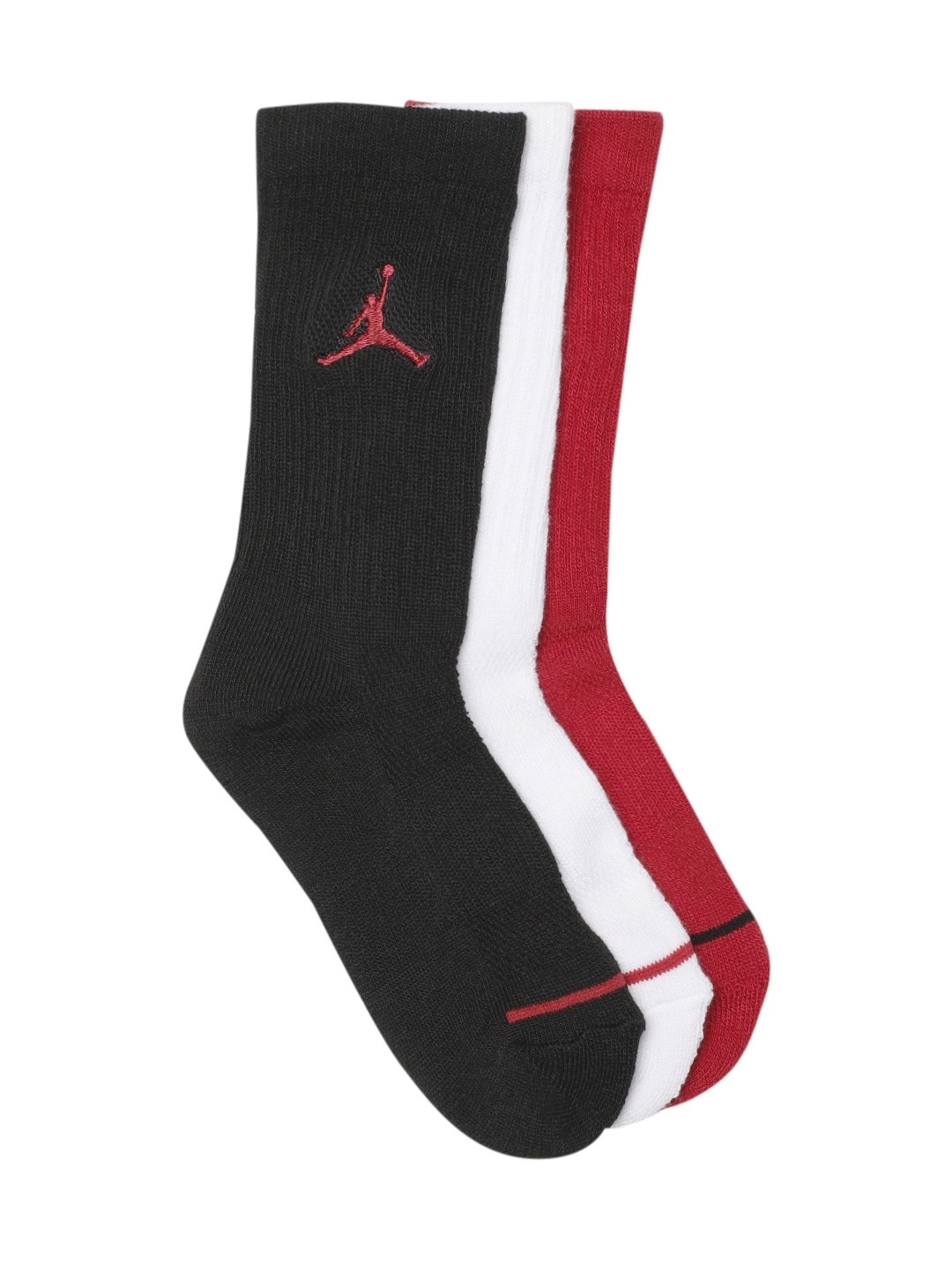 

Jordan Boys Set of 3 Jumpman Crew Socks, Red