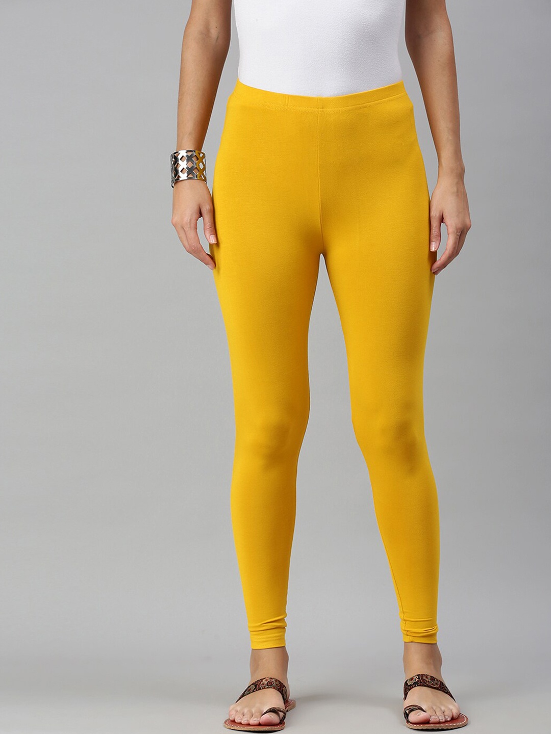 

De Moza Women Mustard Ankle Length Leggings