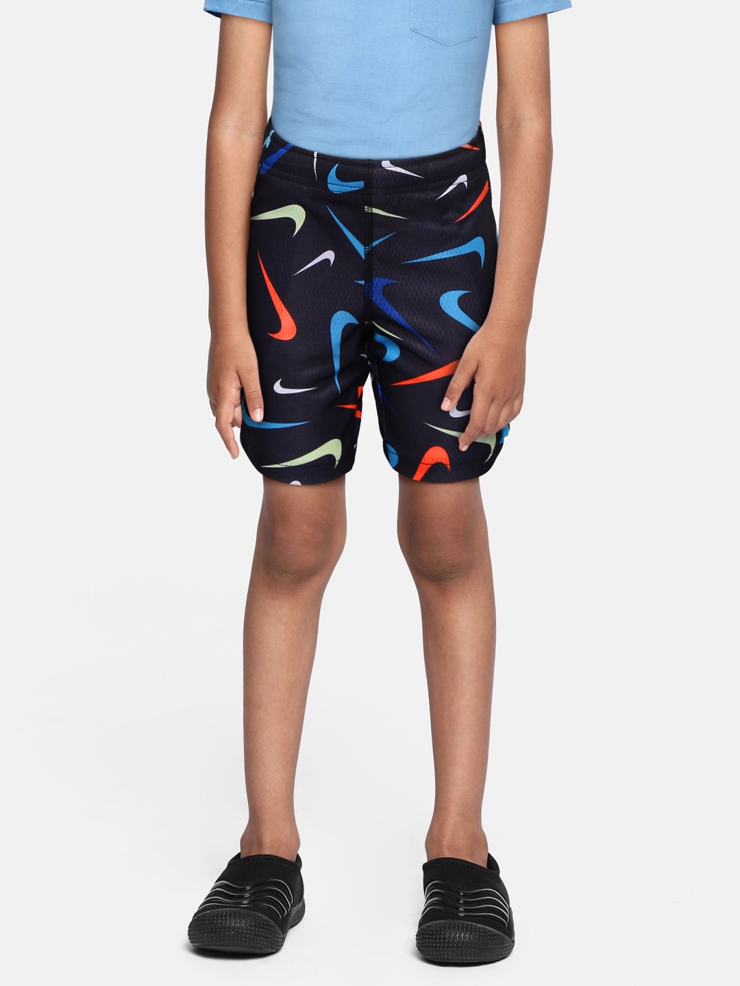 

Nike Boys Black Dri-FIT Swooshfetti Shorts