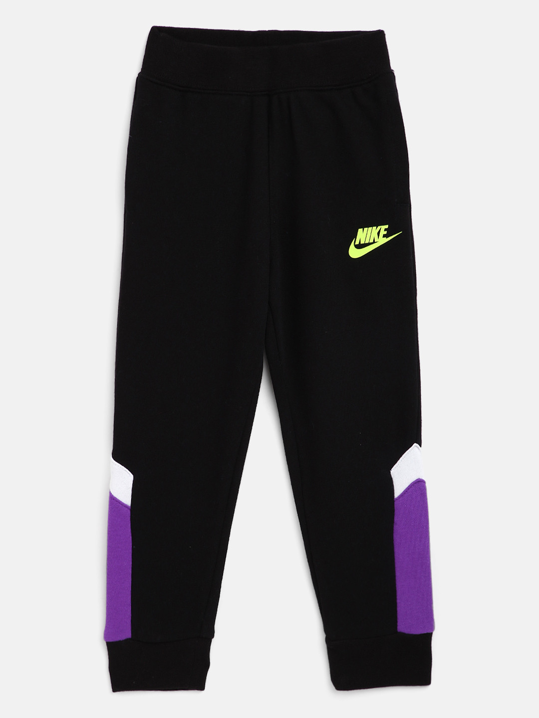 

Nike Boys Black & Purple Futura Bolt Colourblocked Joggers