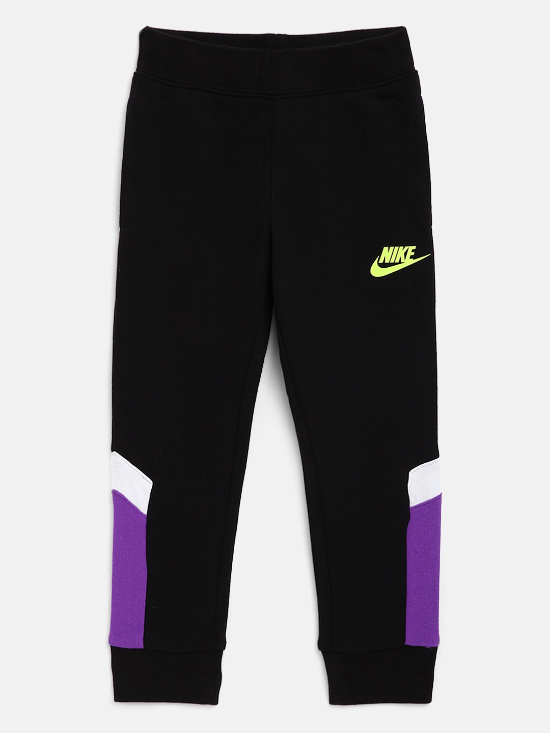 

Nike Boys Black & Purple Colourblocked Futura Bolt Joggers