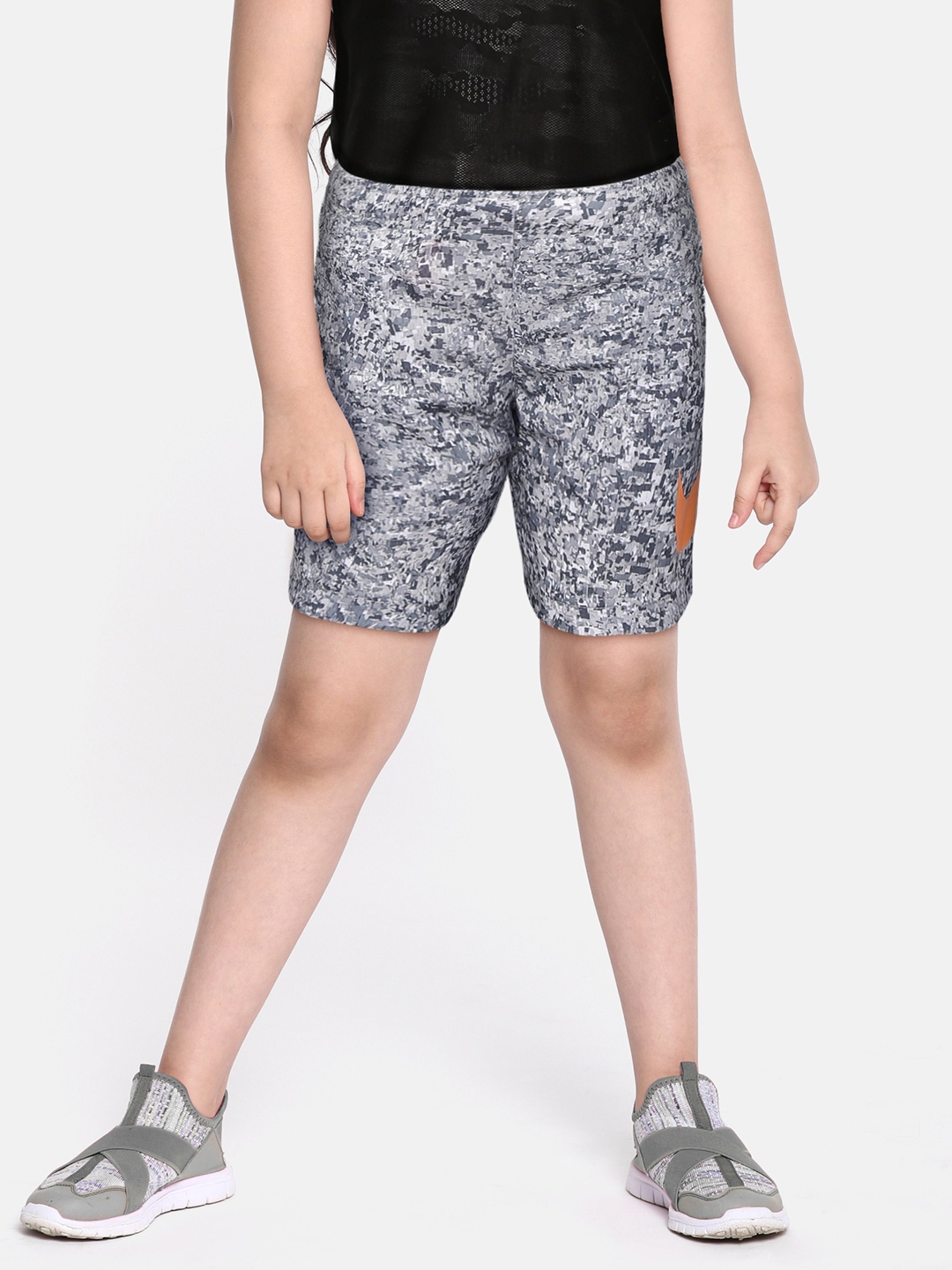 

Nike Boys Grey Digital Camo Dri-FIT Shorts