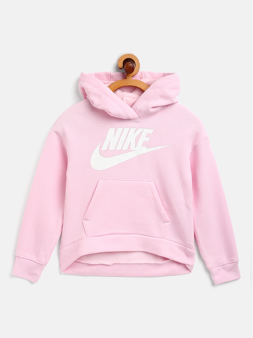 

Nike Girls Pink Crop Hooded Sweatshirt