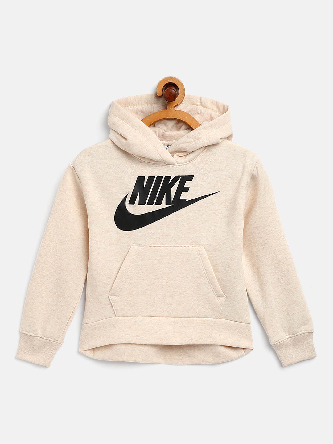 

Nike Girls Yellow Crop Hooded Sweatshirt