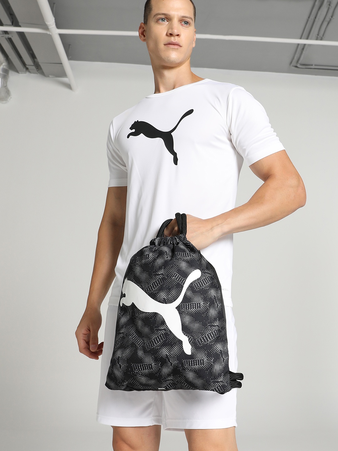 

Puma Unisex Black Brand Logo Backpack