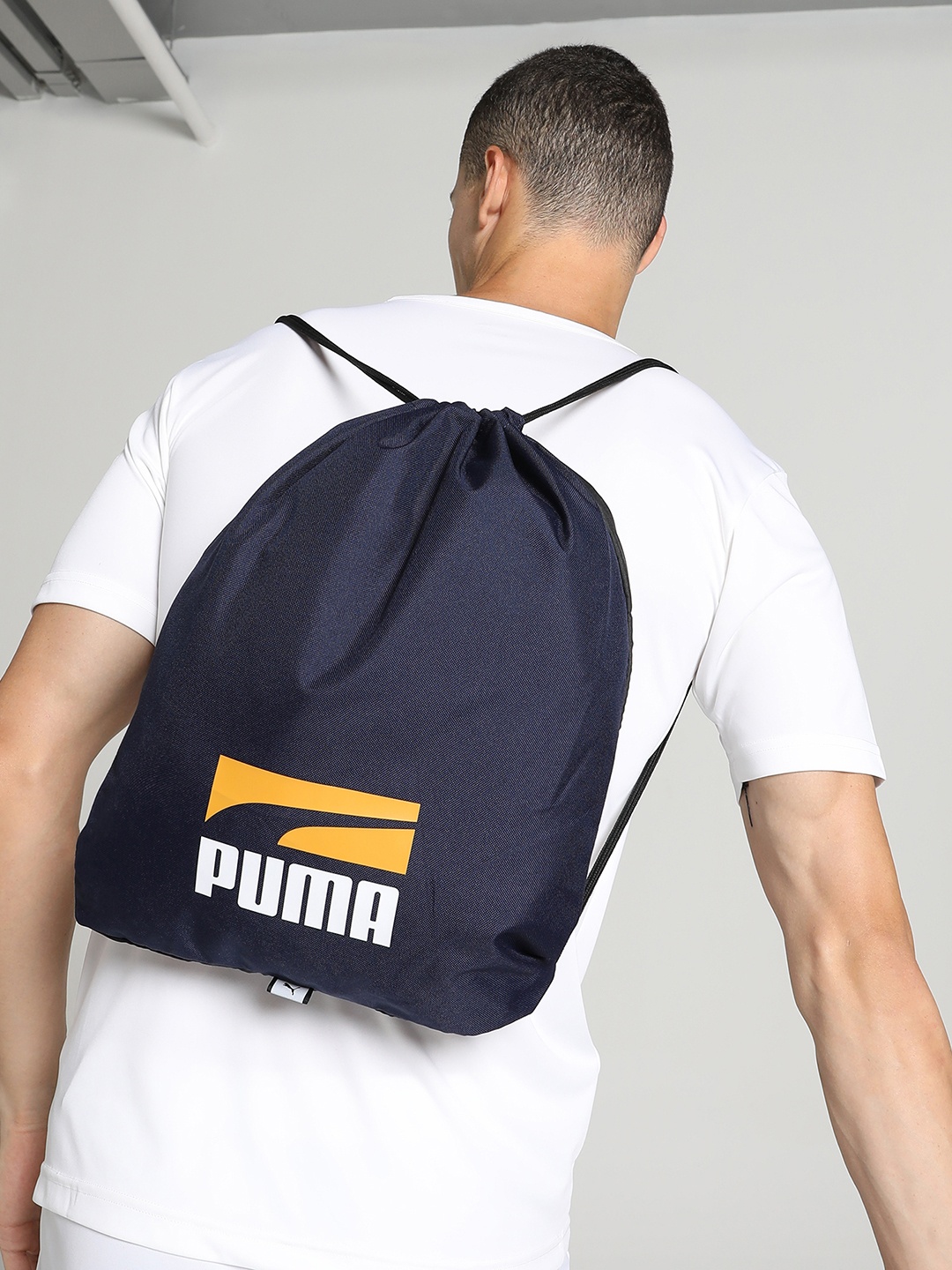 

Puma Unisex Navy Blue Solid Plus II Gym Sack