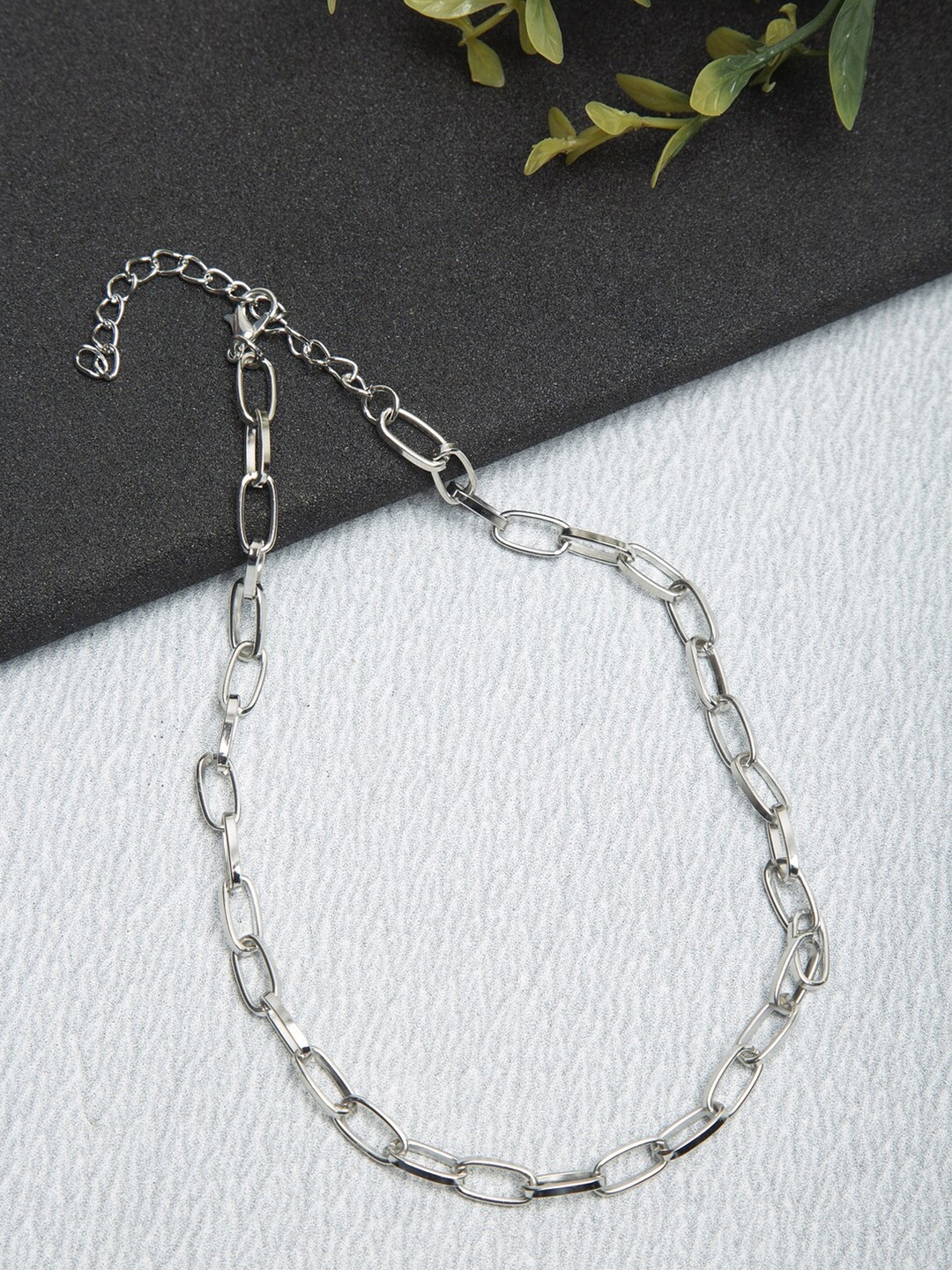

YouBella Women Silver-Toned & Plated Alloy Chain