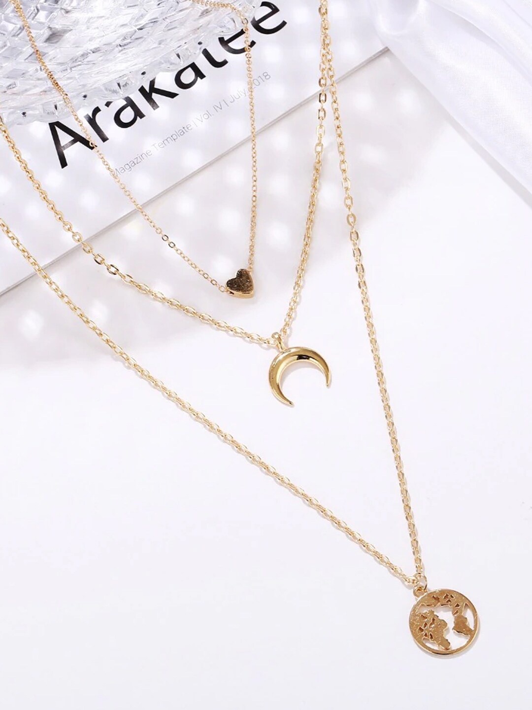 

YouBella Gold-Toned Gold-Plated Layered Necklace