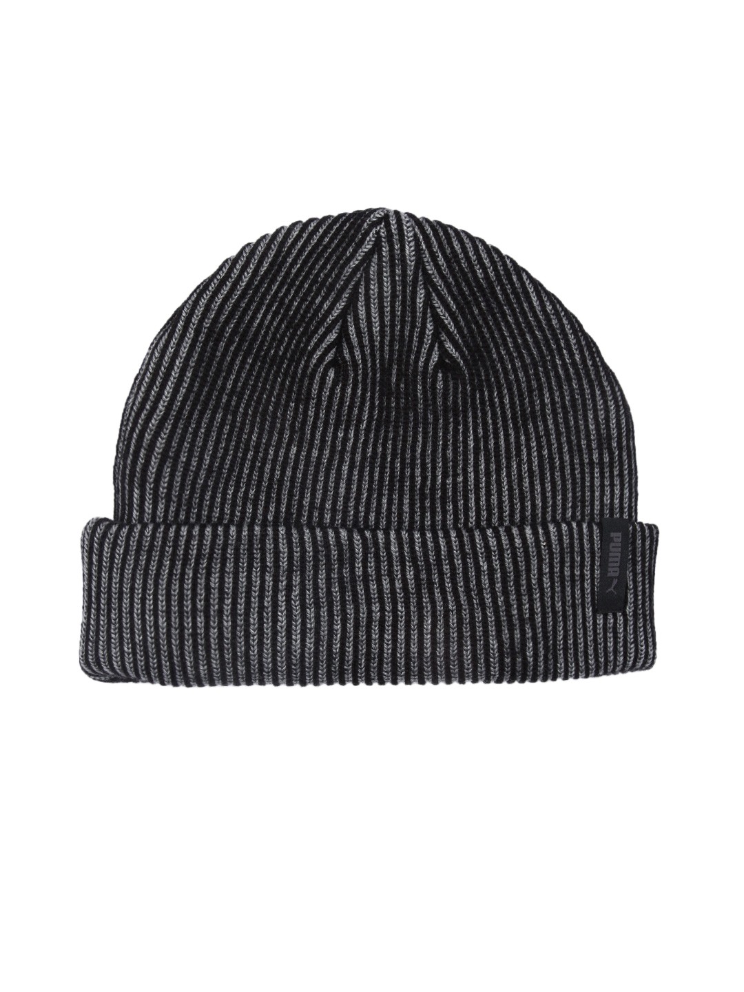 

Puma Unisex Black & Grey Prime Rib Fisherman Beanie