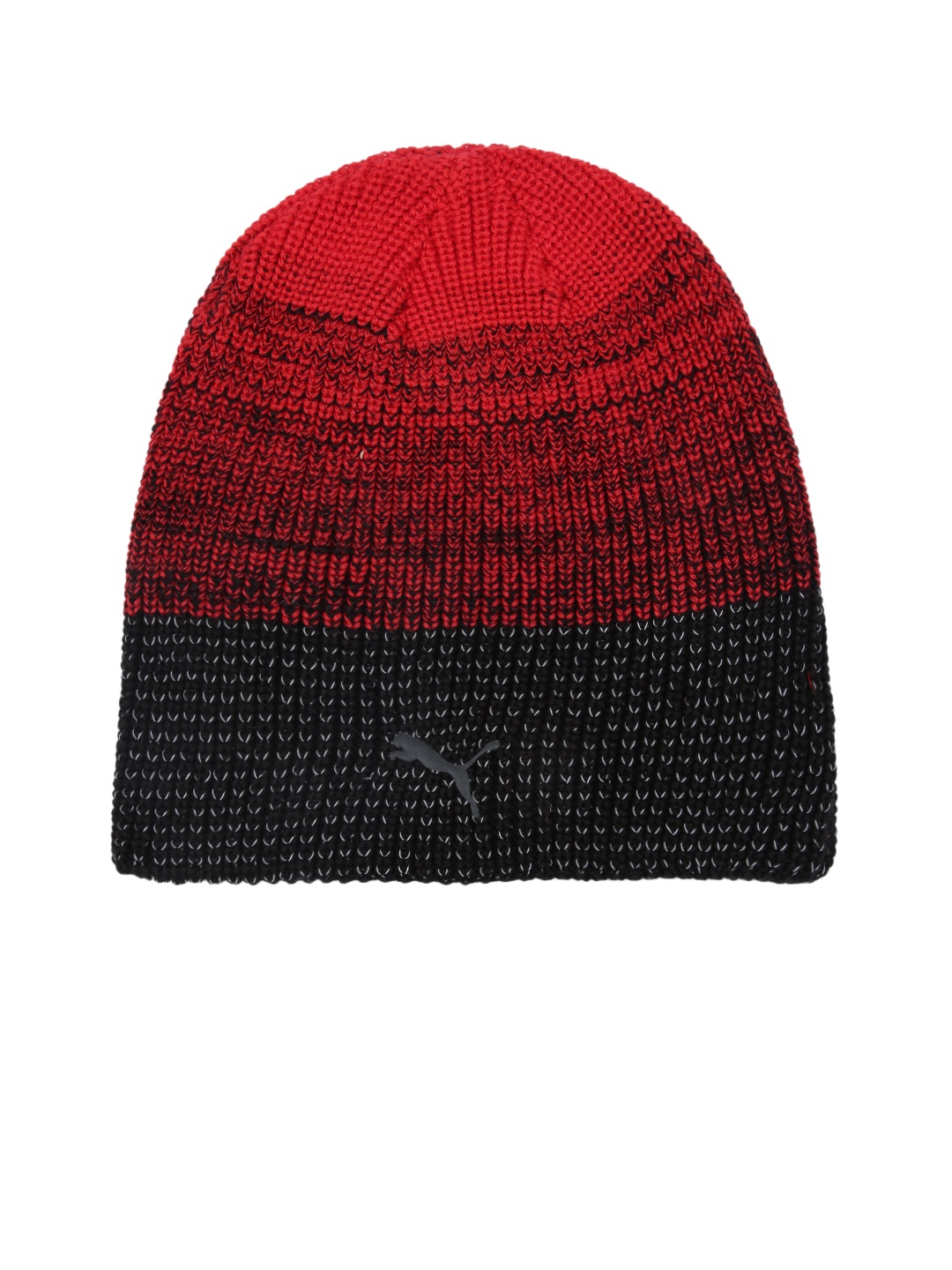 

Puma Unisex Red & Black Colourblocked Porsche Design RCT Closed Cuff Beanie