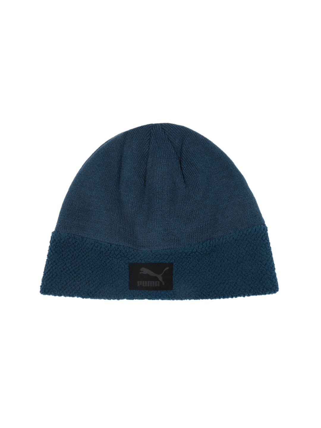 

Puma Unisex Blue Classic Cuff Sherpa Beanie