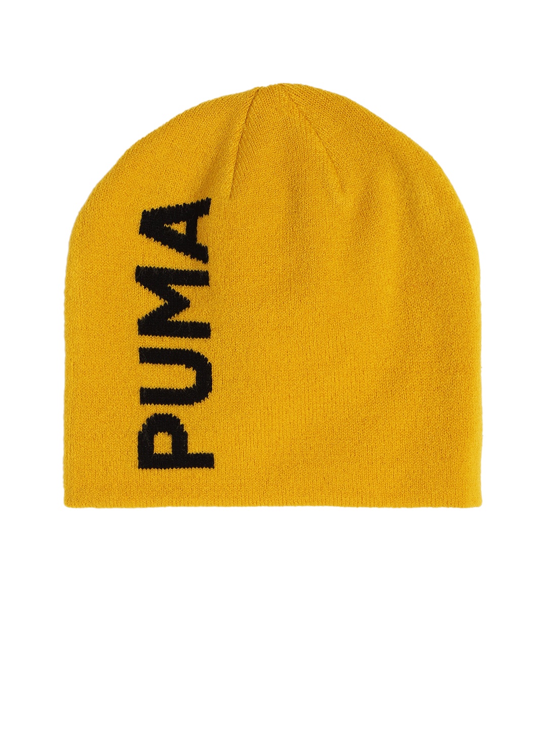 

Puma Unisex Yellow Essential Classic Cuffless Self Design Beanie