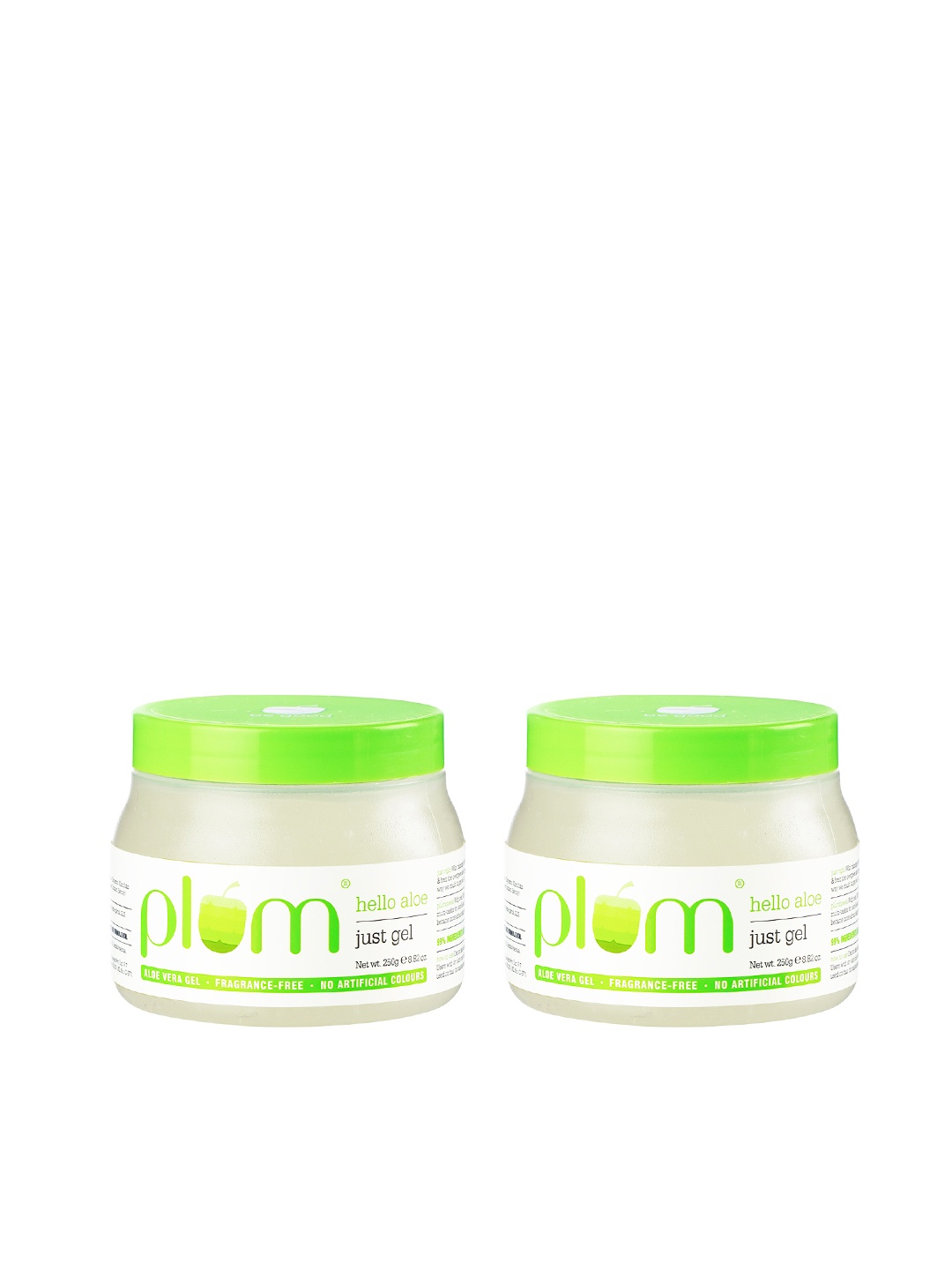 

Plum Set of 2 Hello Aloe Natural Just Gel 500 g, Green