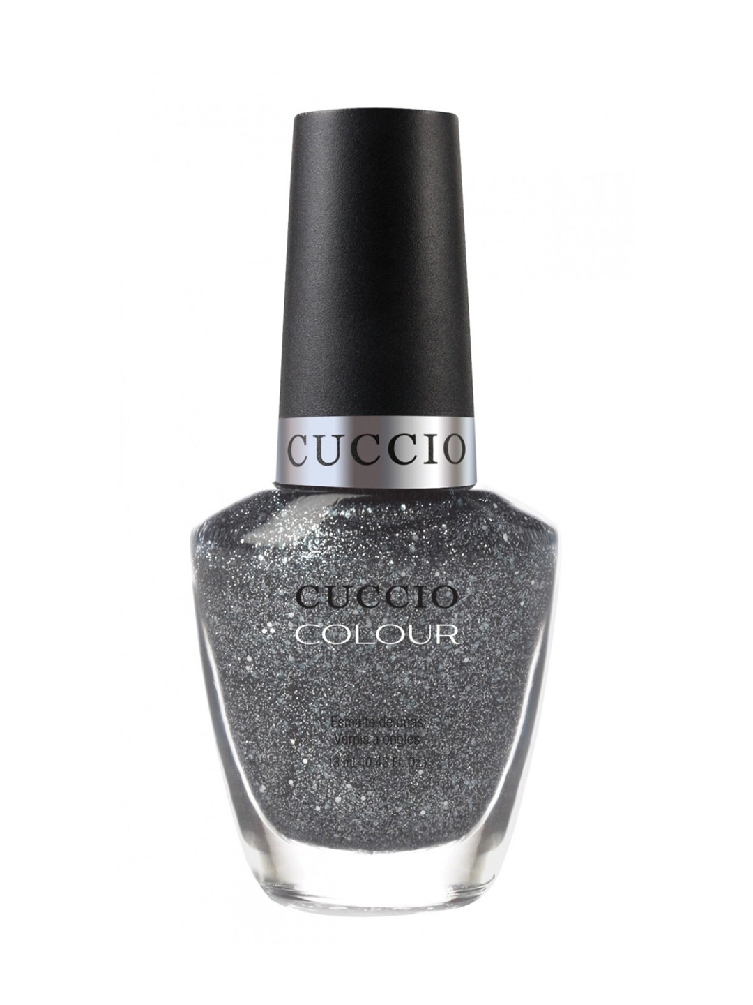 

Cuccio Vegas Vixen Nail Polish - Silver Glitter 13 ml, Grey melange