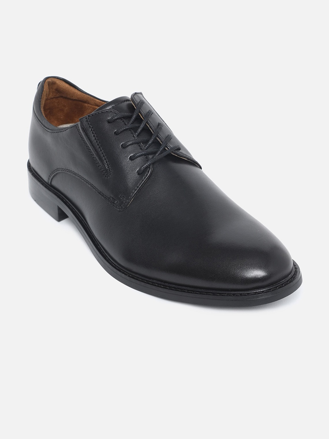 

ALDO Men Black Leather Derbys