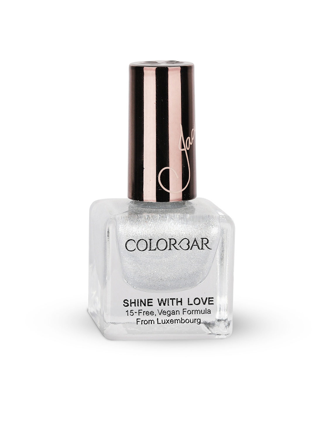 

Colorbar X Jacqueline Shine with Love Nail Lacquer-Spirited Glow 003, Silver