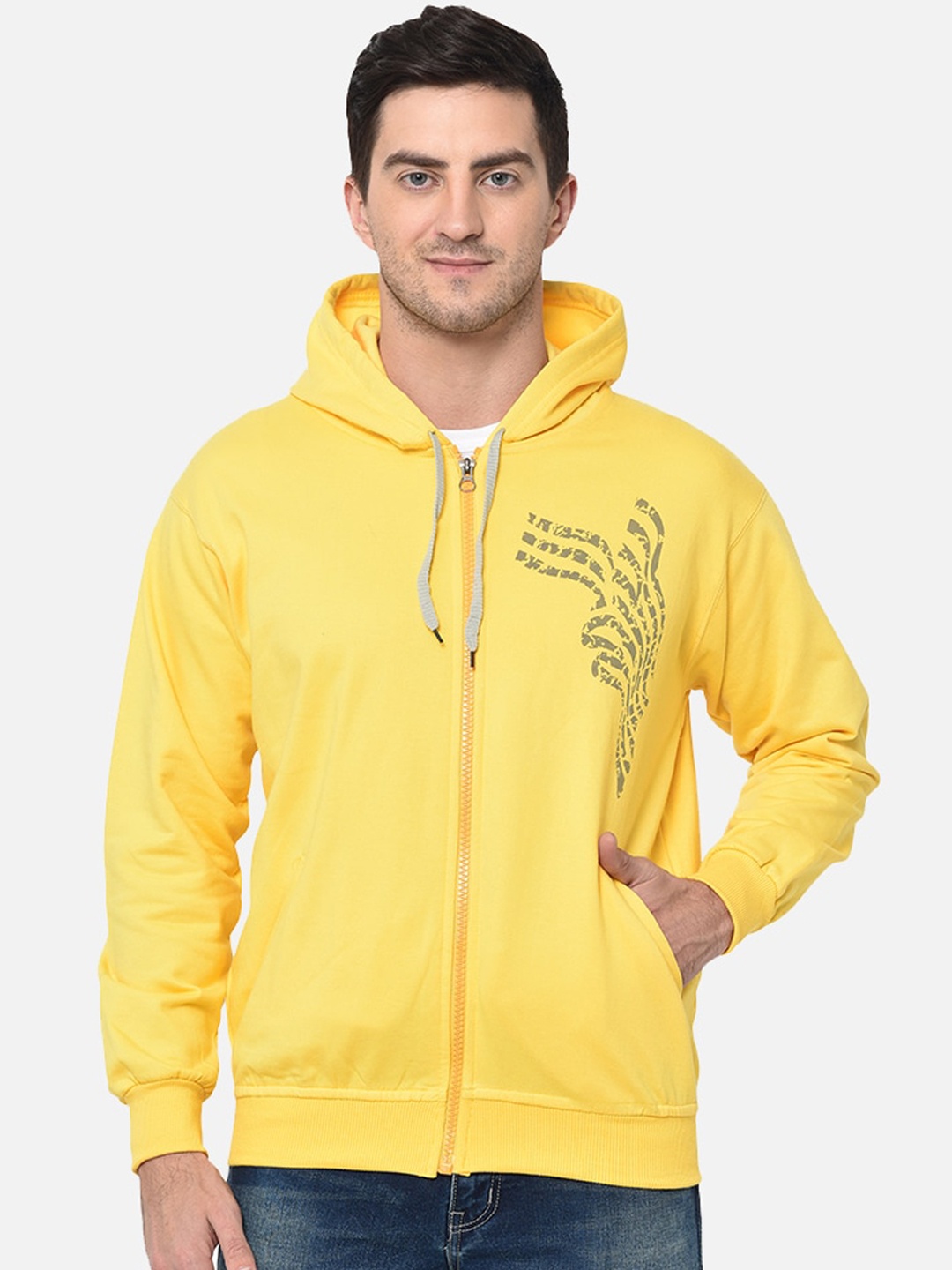 

VIMAL JONNEY Men Yellow Sweatshirt