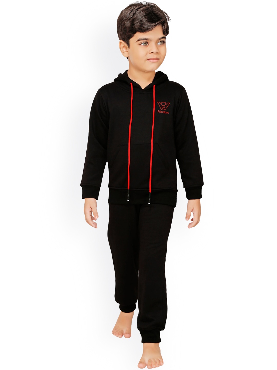

RIKIDOOS Boys Charcoal Full Sleeves Joggers Set
