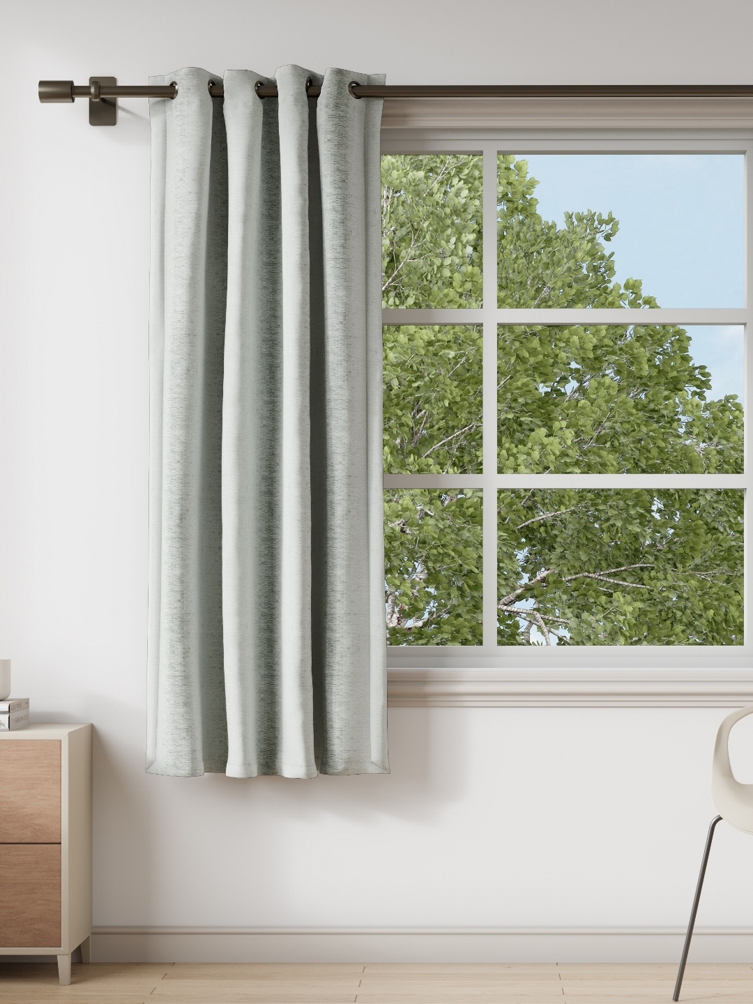 

DDecor Grey Window Curtain