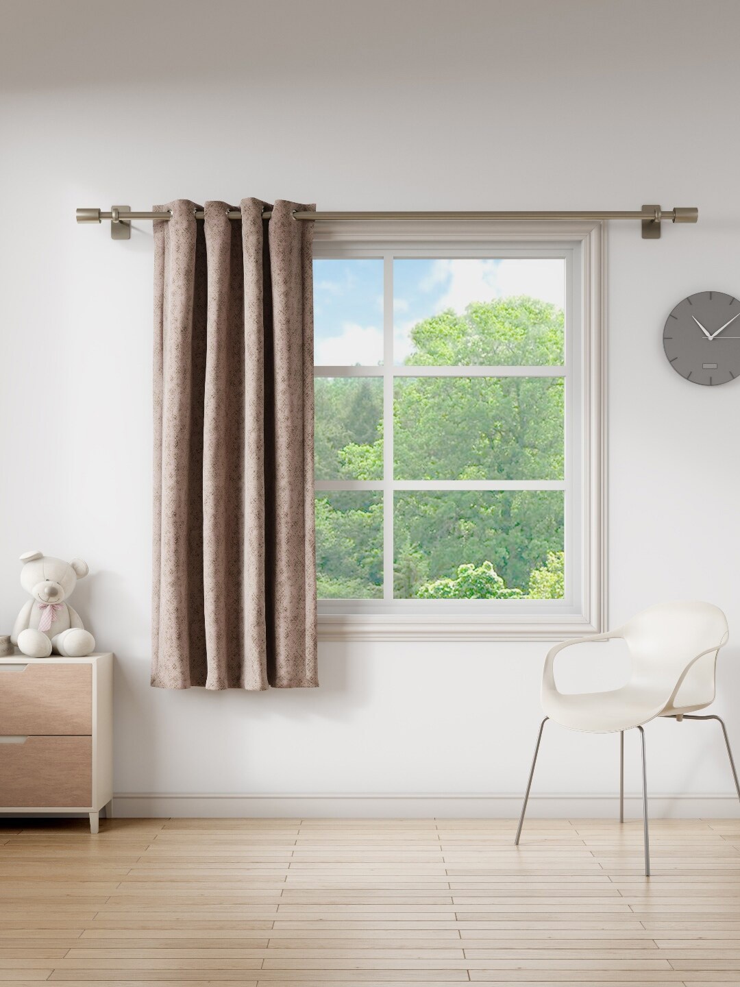 

DDecor Pink Abstract Window Curtain